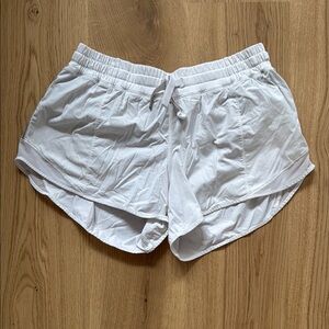 Women's White Athletic Shorts